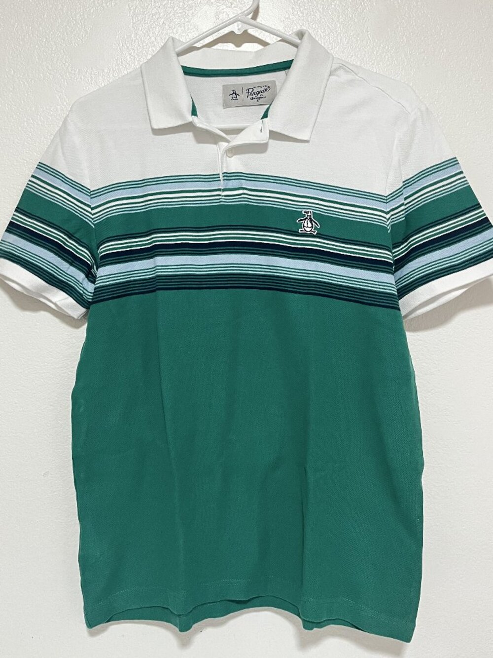 ORIGINAL PENGUIN Munsingwear MEN'S Medium Polo Shirt-PreownedGOOD